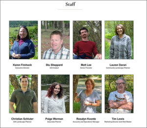 Staff landing page